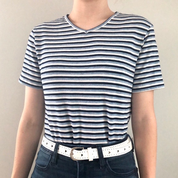 Blue Striped Top - Picture 2 of 4